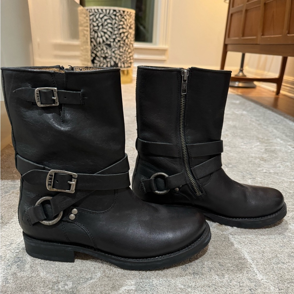 FRYE Black Moto Boot